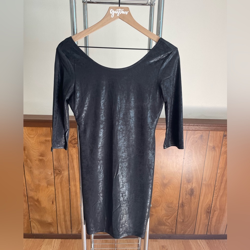 Body con mini black dress size medium
